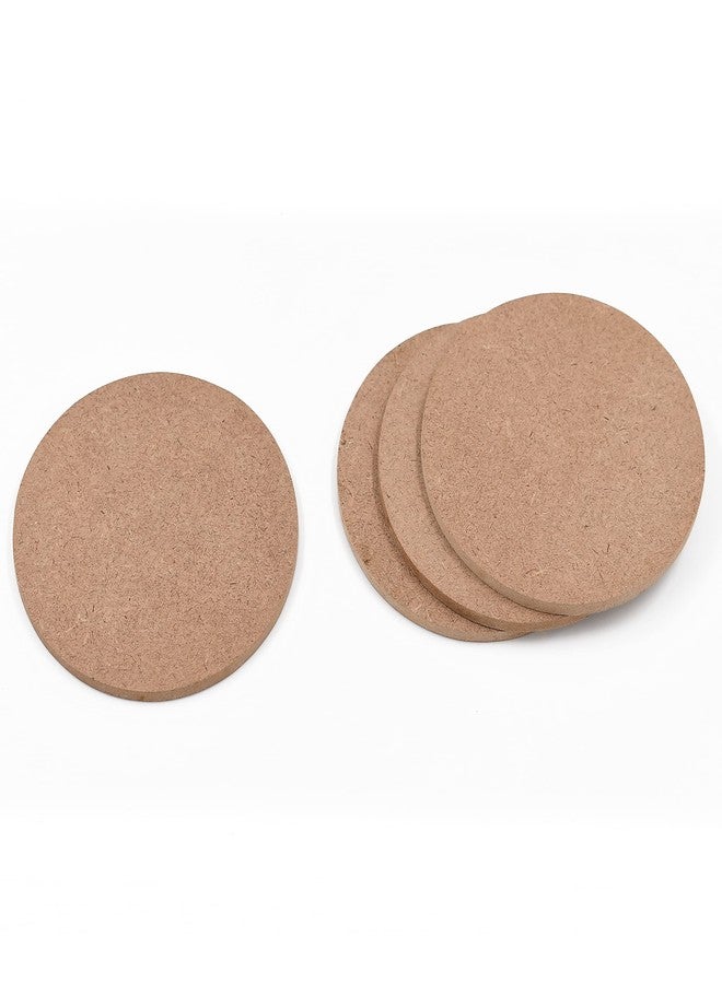IVEI MDF Board DIY Coasters - MDF Plain Wooden Coasters in Mixed Shapes - Blank Cutouts for Painting, Wooden Sheet Craft Board for Resin Art & Fluid Art, Decoupage, Mandala Art, Pyrography - Set of 20 - Image 5